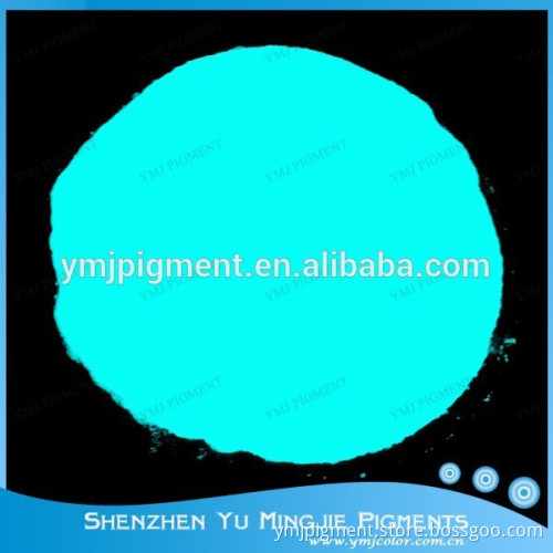 Aqua (Blue-Green) Photoluminescent Powder, Aqua Glow in the Dark Pigment